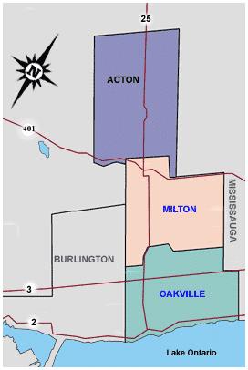 Milton and surrounding areas
