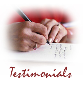 testimonials from past clients