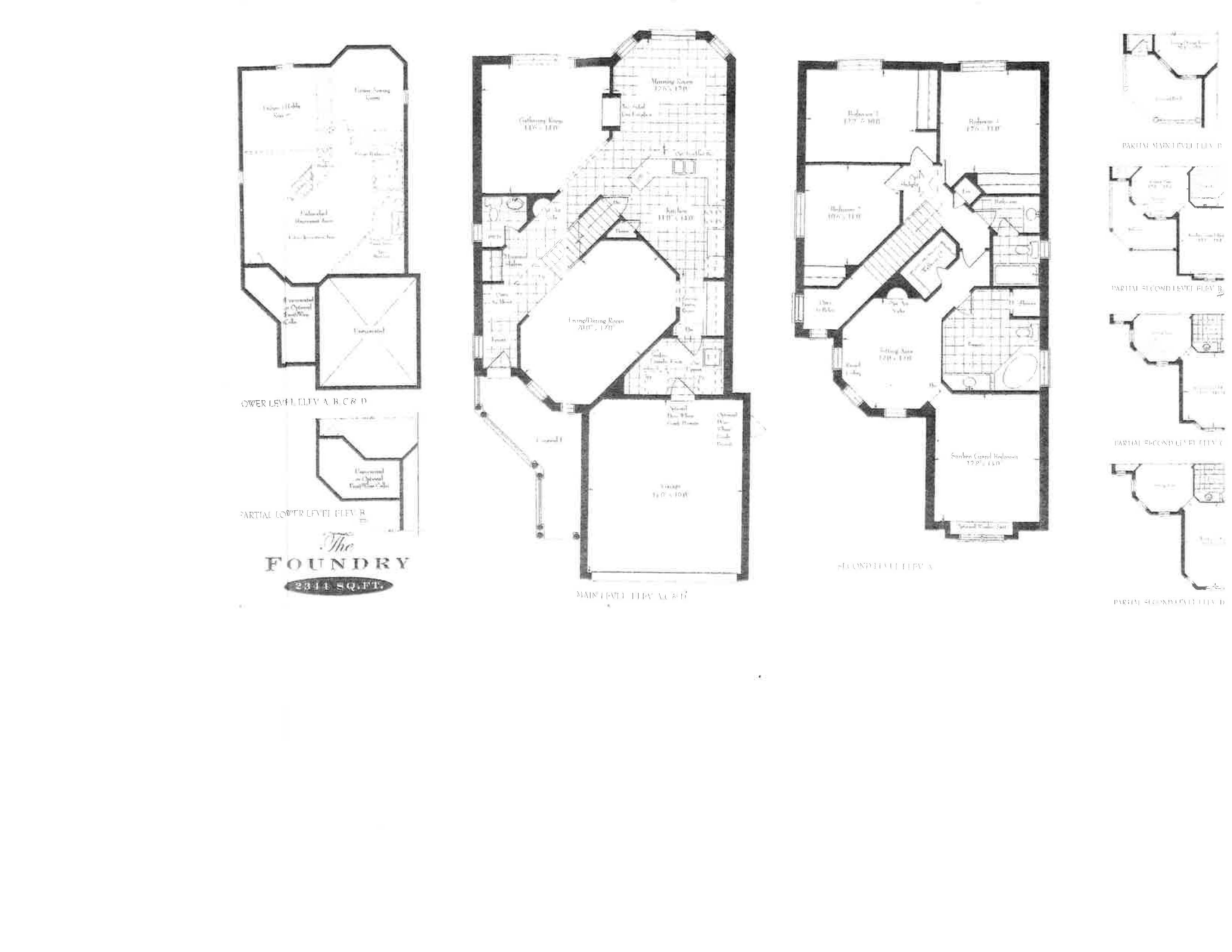 Floor plans - click for larger pdf version